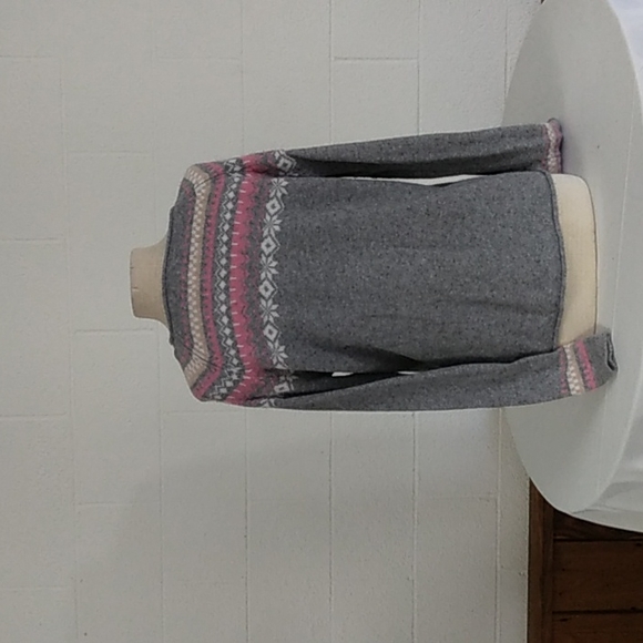 Ladies Guide Series, gray and pink Sweater, Sz XL - Picture 3 of 5